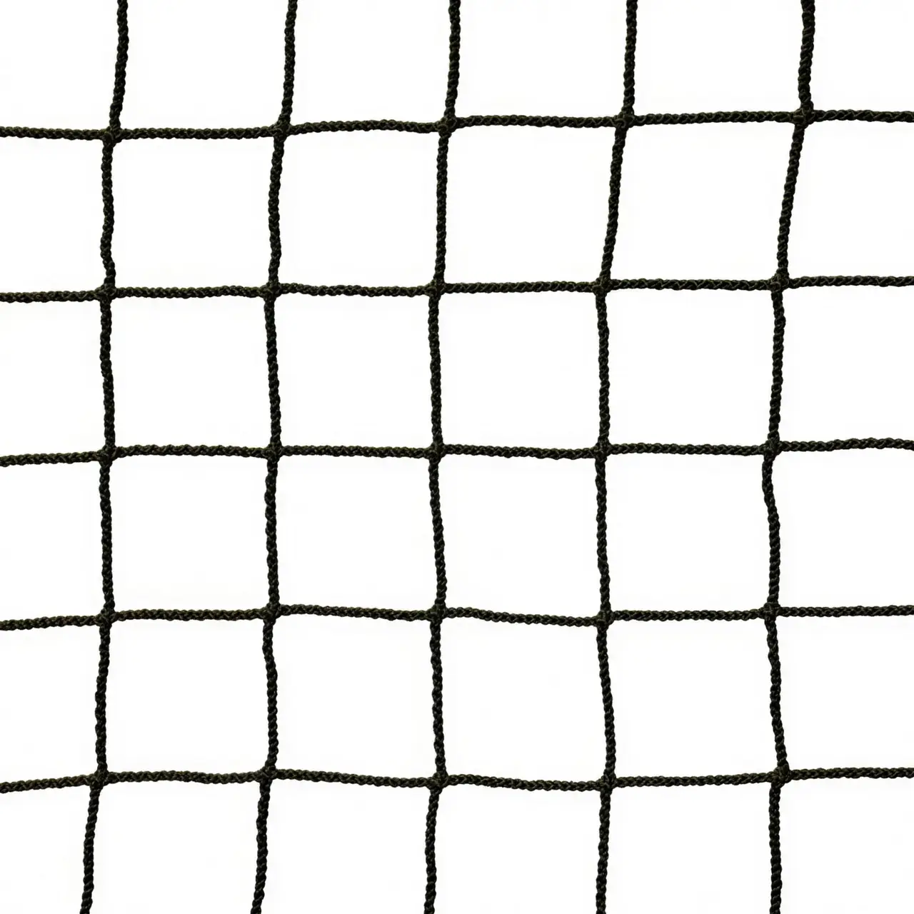 Сетка заградительная 40×40, нить 2,4 мм · чёрная для кортов и хоккейных площадок — фото с производства СпортПик
