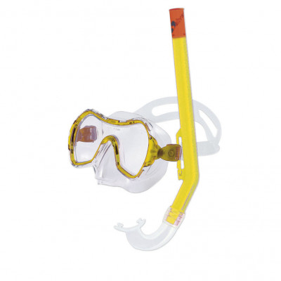 Набор для плавания Salvas Haiti Set, EA530C1TGSTB, р. Medium, желтый в сетч. сумке