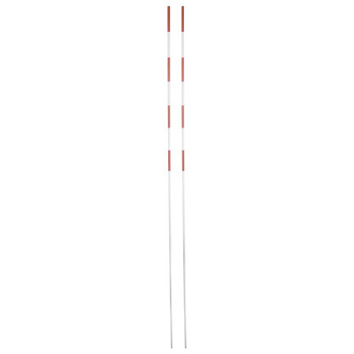 Антенны волейбольные под карманы, FS№A1.8, фиберглас, выс.1,8 м, диам. 10 мм, бело-красный