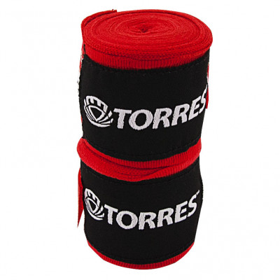 Бинт боксерский эластичный TORRES, PRL62018R, дл. 2,5 м, шир. 5 см, 1 пара, красный