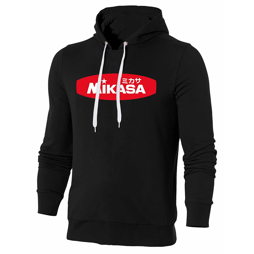 Толстовка муж. с капюшоном MIKASA MT5036-V1-3XL, р. 3XL, 70% хлопок, 30% полиэстер, черный