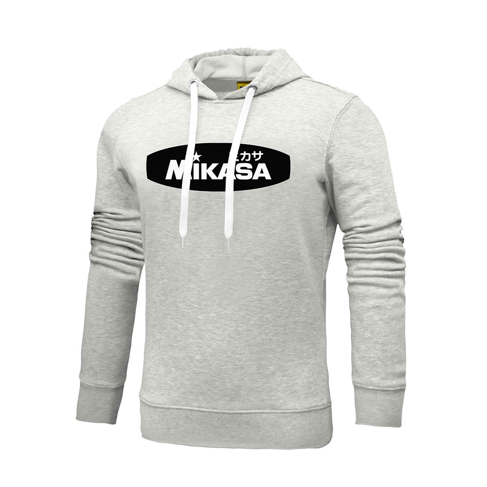 Толстовка муж. с капюшоном MIKASA MT5036-0186-3XL, р. 3XL, 70% хлопок, 30% полиэстер, серый