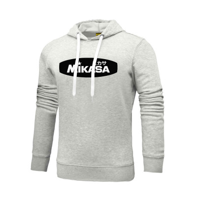 Толстовка муж. с капюшоном MIKASA MT5036-0186-2XL, р. 2XL, 70% хлопок, 30% полиэстер, серый