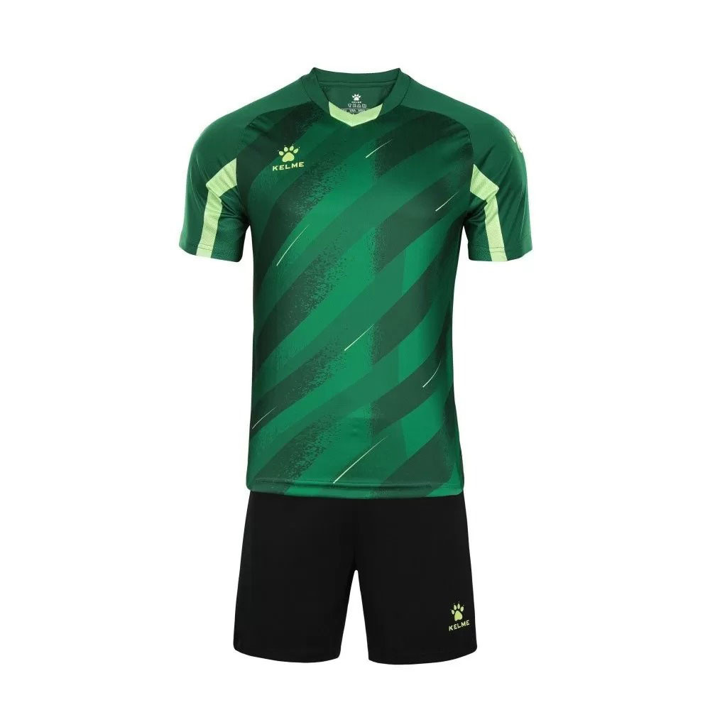 Форма футб. взросл. KELME, 8151ZB1005-300-XL, р.XL, 100% полиэстер, зелено-черный