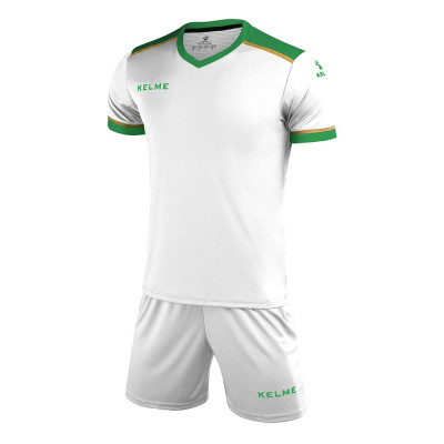 Форма футб. взросл. KELME, 3871001-105-2XL, р.2XL, 100% полиэстер, бело-зеленый