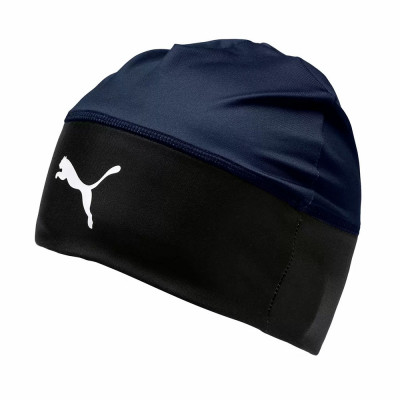 Шапка спорт. PUMA LIGA Beanie, 02235505, полиэстер, эластан, черно-синяя