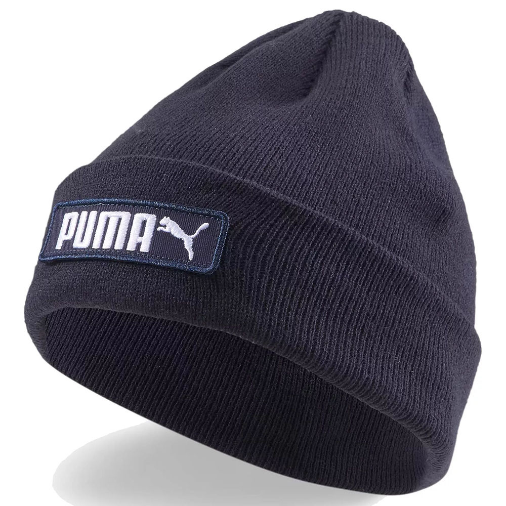 Шапка PUMA Classic Cuff Beanie, 02343406, акрил, темно-синий