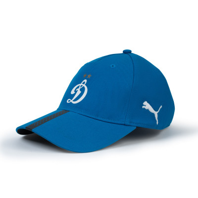Бейсболка спорт. PUMA 02235602, лого Динамо 100% хлопок, ярко-синий