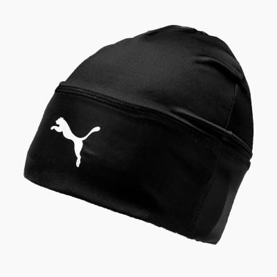 Шапка спорт. PUMA LIGA Beanie, 02235503, полиэстер, эластан, черная