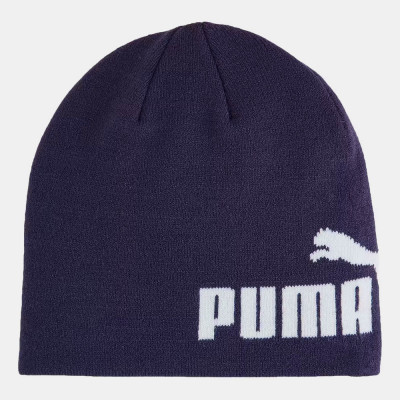 Шапка PUMA ESS Cuffless Beanie, 02563602, акрил, полиамид, эластан, темно-синий