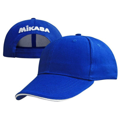 Бейсболка спорт. MIKASA MT481-029, 100% хлопок, ярко-синий
