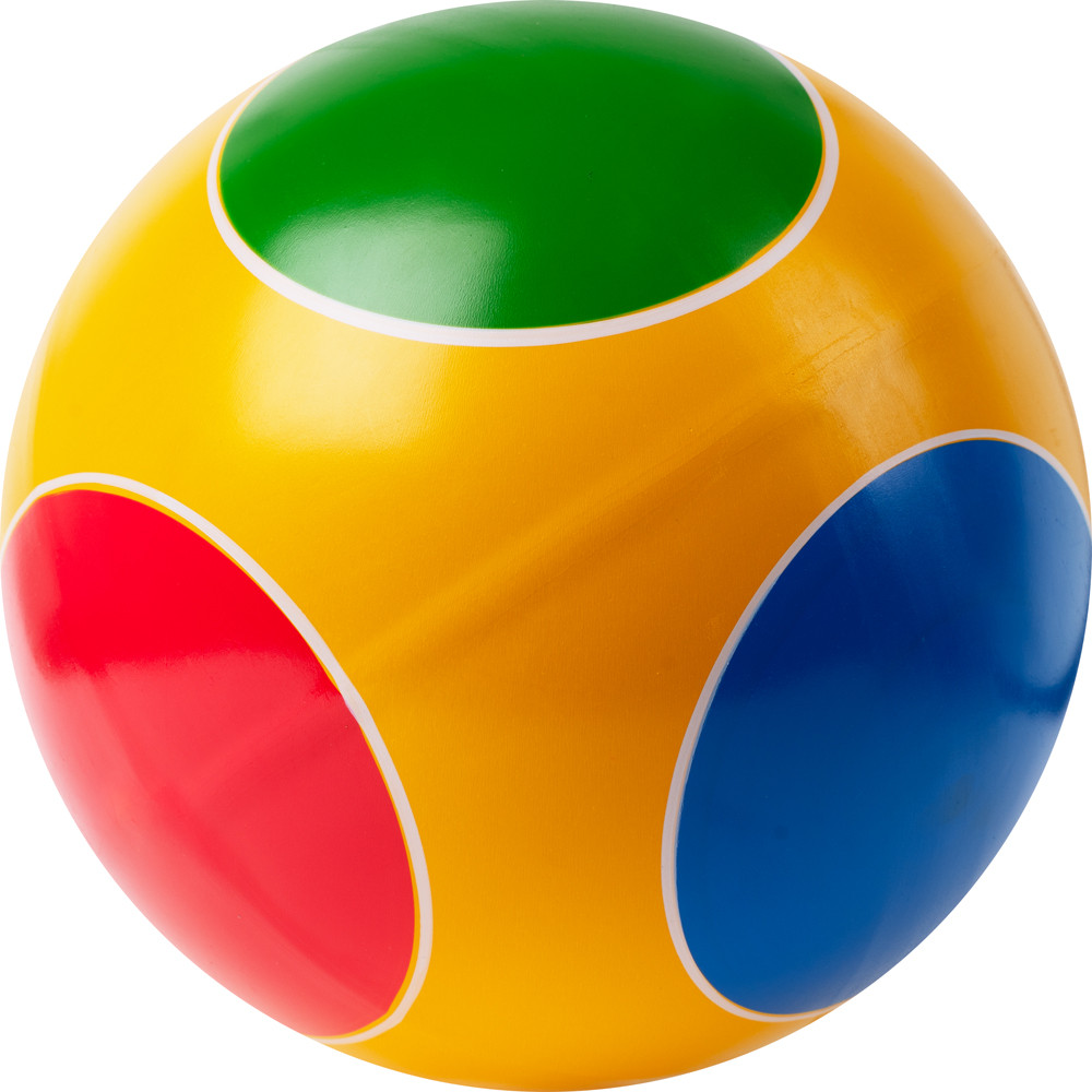 Мяч детский Кружочки ручное окрашивание, Р3-200-Кр, диам. 20 см, резина, цвета в ассортименте