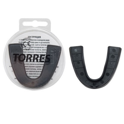 Капа боксерская TORRES, PRL1021BK, термопластичная, черный