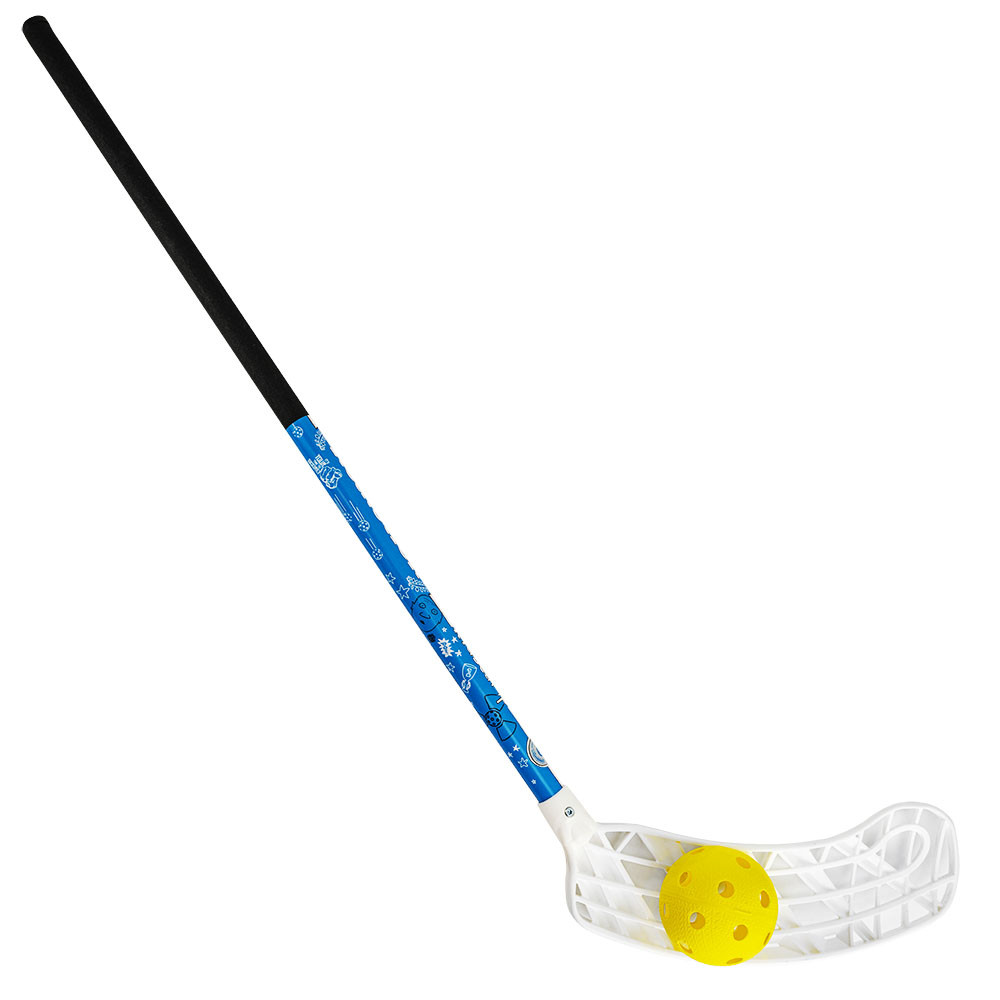 Клюшка для флорбола RealStick KIDSCAMP, MR-KF-KC65L, 65см, +мяч, левый крюк, композит, чер-син