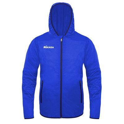 Куртка-ветровка унисекс MIKASA MT911-0100-L, р. L, 100% нейлон, ярко-синий