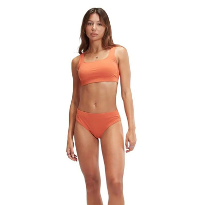 Купальник SPEEDO Textured Deep U-Back Bikinis, 8-00387516588, р.38 (рос.50), оранжевый