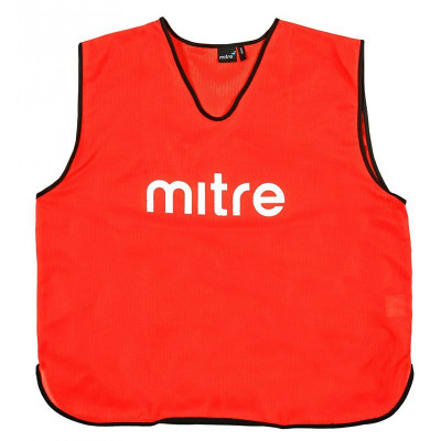 Манишка тренировочная MITRE, Т21503RE1-SR, р.SR(объем груди 122см), полиэстер, красный