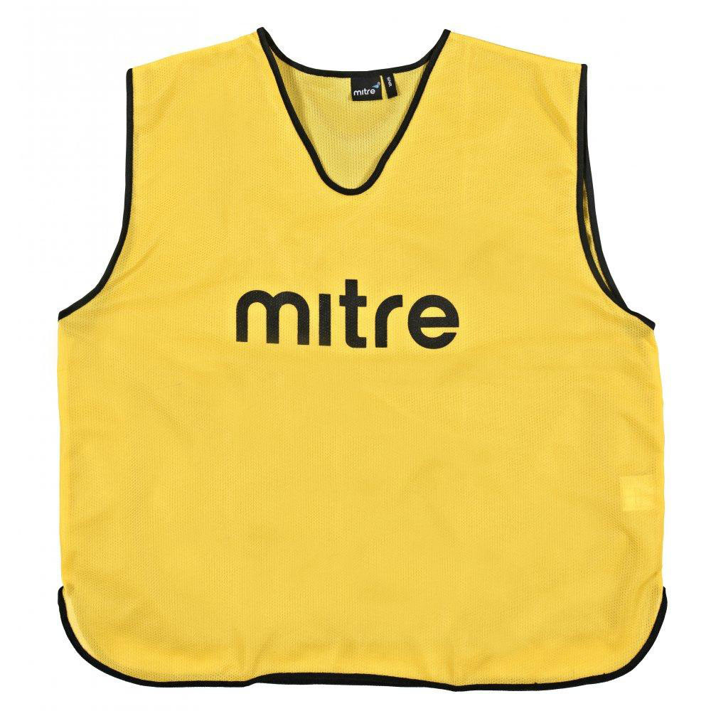 Манишка тренировочная MITRE, T21503YAK-SR, р.SR(объем груди 122см), полиэстер, желтый