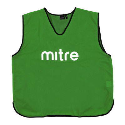 Манишка тренировочная MITRE, Т21503GG2-SR, р.SR(объем груди 122см), полиэстер, зеленый