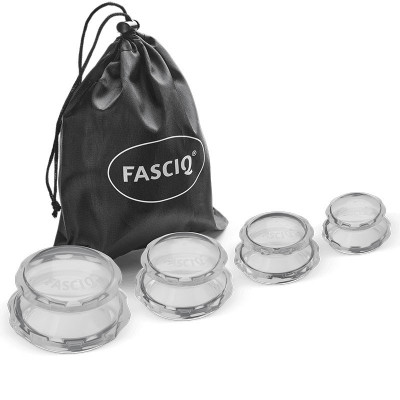Набор массажеров Fasciq Silicon Cupping Set 4 шт, FS42408