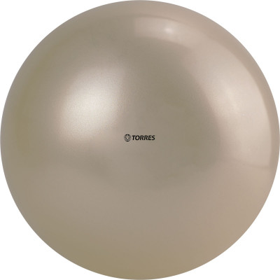 Мяч для художественной гимнастики однотонный TORRES, AG-15-03, диам. 15 см, ПВХ, жемчужный
