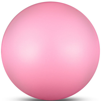 Мяч для художественной гимнастики INDIGO, IN367-PI, диам. 17 см, ПВХ, розовый металлик