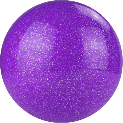 Мяч для художественной гимнастики TORRES, AGP-15-08, диам. 15 см, ПВХ, лиловый с блестками