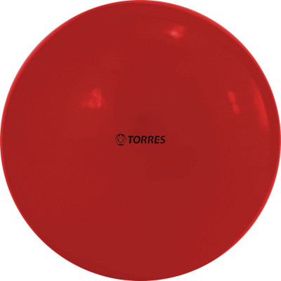 Мяч для художественной гимнастики однотонный TORRES, AG-15-01, диам. 15 см, ПВХ, красный