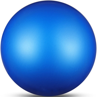 Мяч для художественной гимнастики INDIGO, IN367-BL, диам. 17 см, ПВХ, синий металлик
