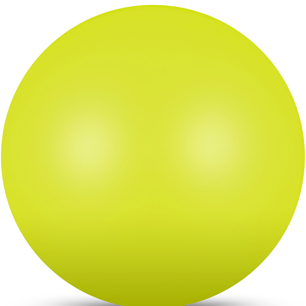 Мяч для художественной гимнастики INDIGO, IN367-LI, диам. 17 см, ПВХ, лимонный металлик
