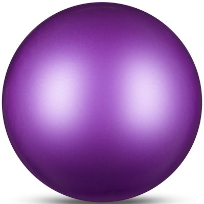 Мяч для художественной гимнастики INDIGO, IN367-VI, диам. 17 см, ПВХ, фиолетовая металлик