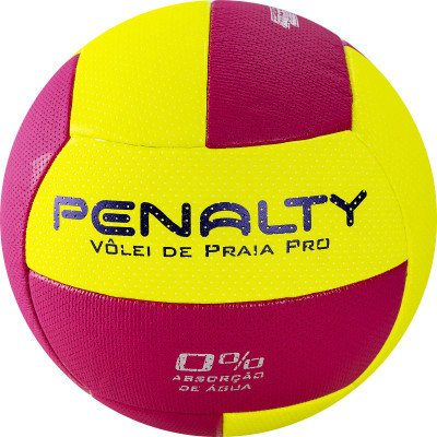 Мяч волейбольный пляжн. PENALTY BOLA VOLEI DE PRAIA PRO, 5415902013-U, р.5, микрофибра,жел-роз