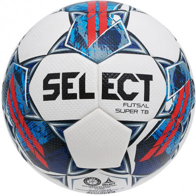 Мяч футзальный SELECT Futsal Super TB 3613460003,р.4, FIFA Pro, бело-синий