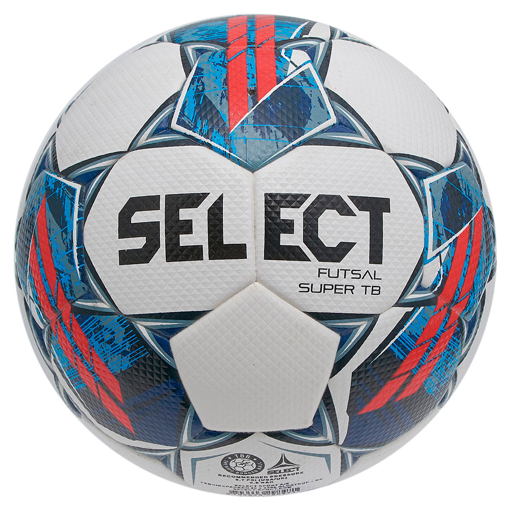 Мяч футзальный SELECT Futsal Super TB 3613460003,р.4, FIFA Quality Pro,ПУ, бело-сине-красн