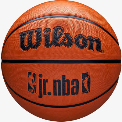 Мяч баскетбольный WILSON JR. NBA DRV Fam Logo, WZ3013001XB6, р.6, резина, бутил. камера, коричневый