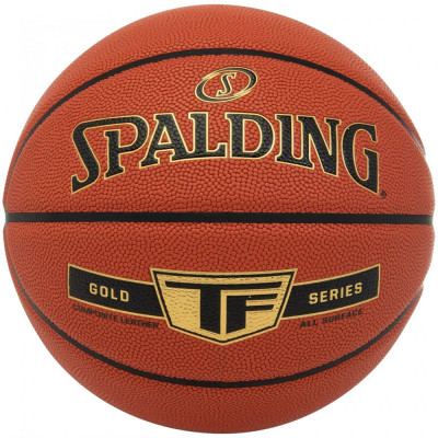 Мяч баскетбольный SPALDING Gold TF 76858z, р.6, композит (микрофибра), коричнево-черный