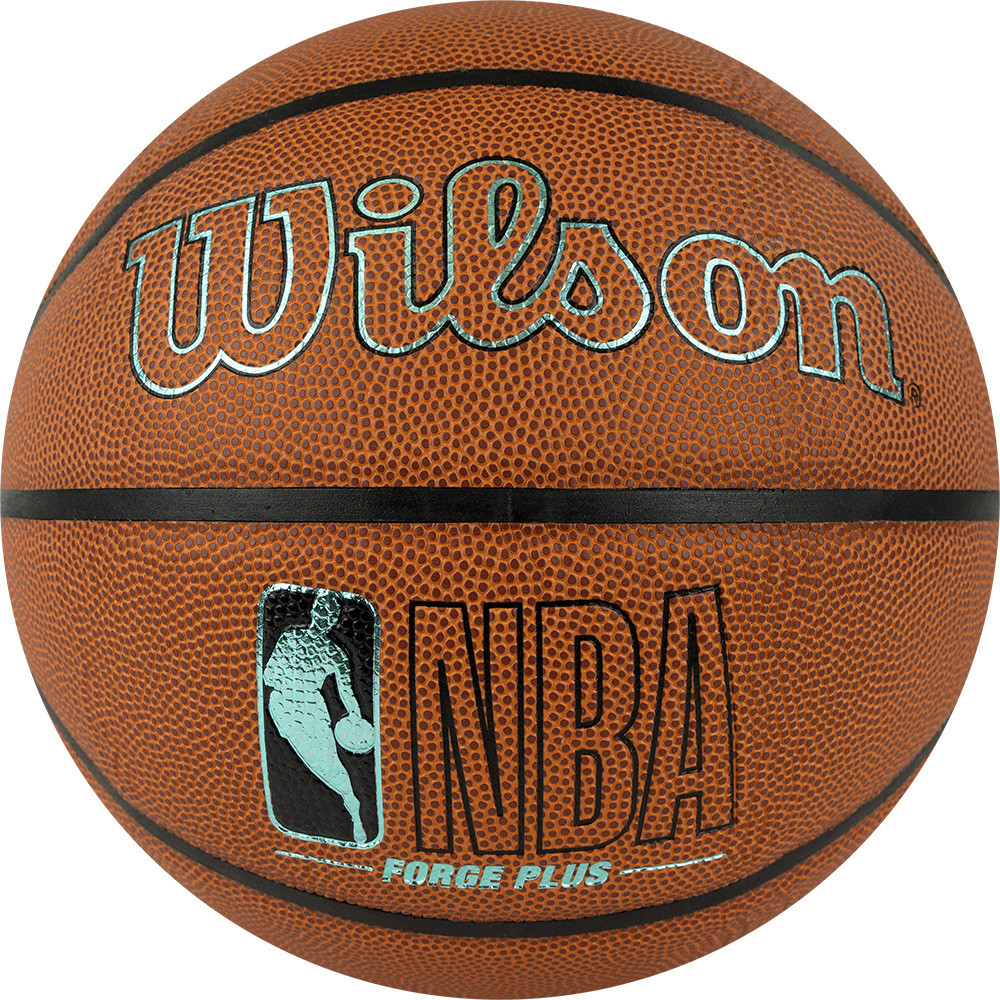 Мяч баскетбольный WILSON NBA Forge Plus Eco BSKT, WZ2010901XB6, р.6, PU, бутиловая камера, коричневый