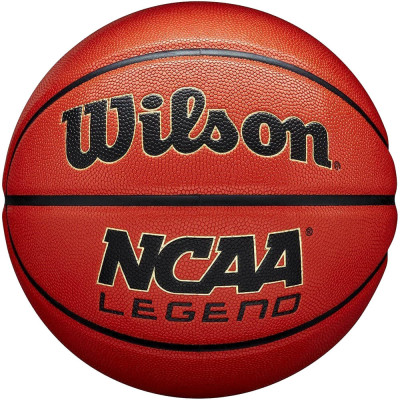 Мяч баскетбольный WILSON NCAA LEGEND, WZ2007601XB7, р.7, композит, бутил. камера, оранжево-черный