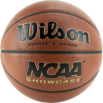 Мяч баскетбольный WILSON NCAA Showcase WTB0907XB, р.7, композит, бут.камера, коричнево-черный