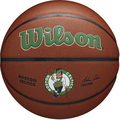 Мяч баскетбольный WILSON NBA Boston Celtics, WTB3100XBBOS р.7, синт.кожа (композит), коричневый