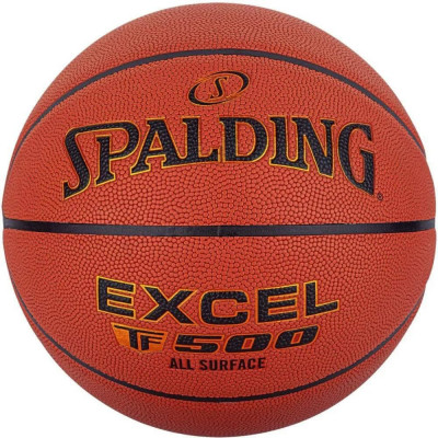 Мяч баскетбольный SPALDING TF-500 Excel In/Out р.6, 76798z, композит, коричнево-черный