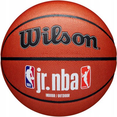Мяч баскетбольный WILSON JR.NBA Fam Logo Indoor Outdoor, WZ2009801XB6, р.6 композит, бутил. кам., коричневый