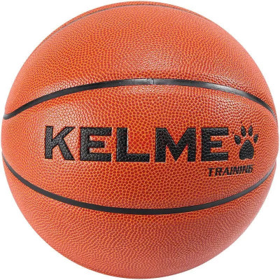 Мяч баскетбольный KELME, 8202QU5001-217, р. 7, 8 пан., нейлон. корд, бутил. камера, ярко-коричневый