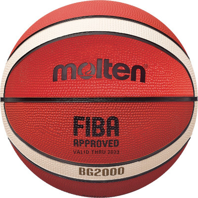 Мяч баскетбольный MOLTEN B6G2000 р. 6, FIBA Appr Level II, 12панелей, резина,нейл.корд,ор-беж-чер