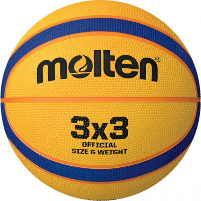 Мяч баскетбольный MOLTEN B33T2000 р. 6, 12пан, резина, бут.камера, нейл.корд, желто-синий