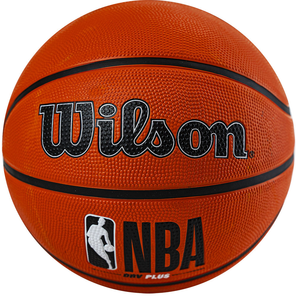 Мяч баскетбольный WILSON NBA DRV Plus, WTB9200XB05 р.5, резина, бутил.камера, оранжевый