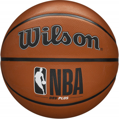 Мяч баскетбольный WILSON NBA DRV Plus, WTB9200XB07 р.7, резина, бутил.камера, коричневый