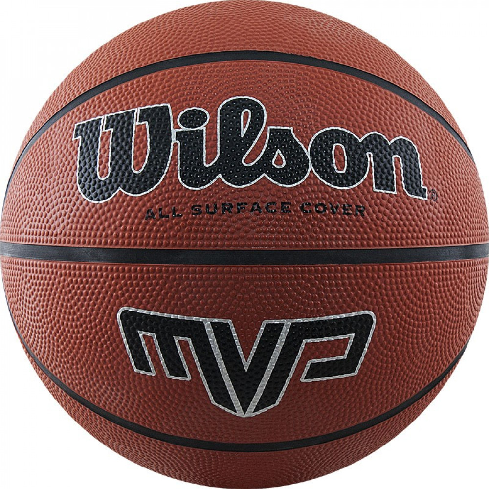 Мяч баскетбольный WILSON MVP, WTB1419XB07, р.7, резина, бутил.камера, коричневый