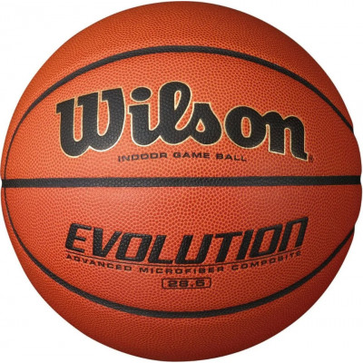 Мяч баскетбольный WILSON Evolution, WTB0586XBEMEA, р.6, микрофибра, бутил. камера, коричневый