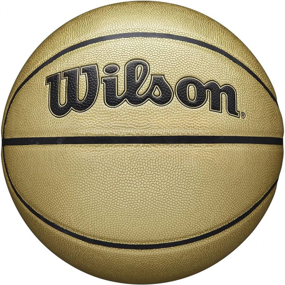 Мяч баскетбольный WILSON NBA Gold Edition, WTB3403XB, р.7, синт.кожа (композит), золотой